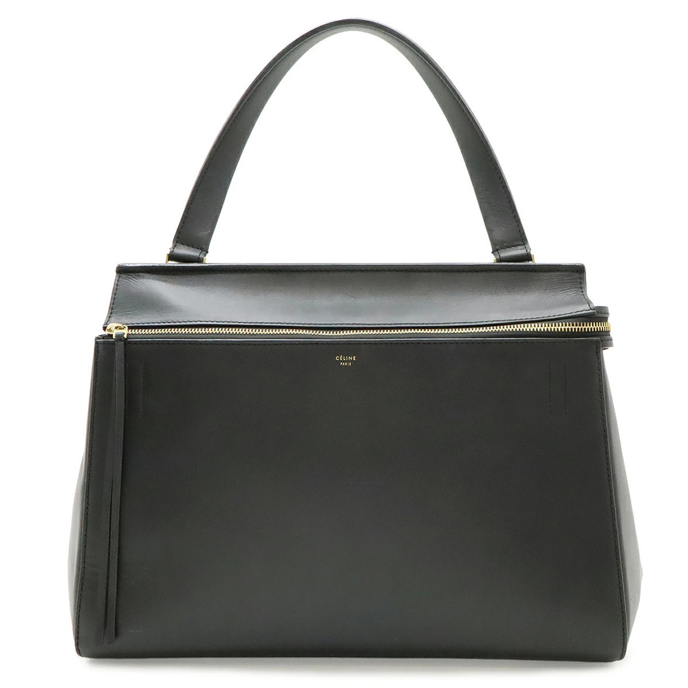 Celine 2way Shoulder Bag Hobo Leather Black
